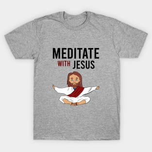 Meditate and jesus illustration T-Shirt